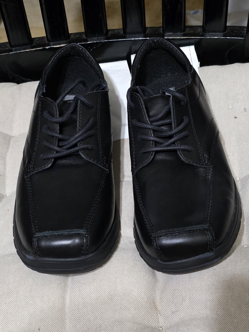 Kenneth Cole Men's Black Casual Lace-Up Slip-On Loafers Size 6